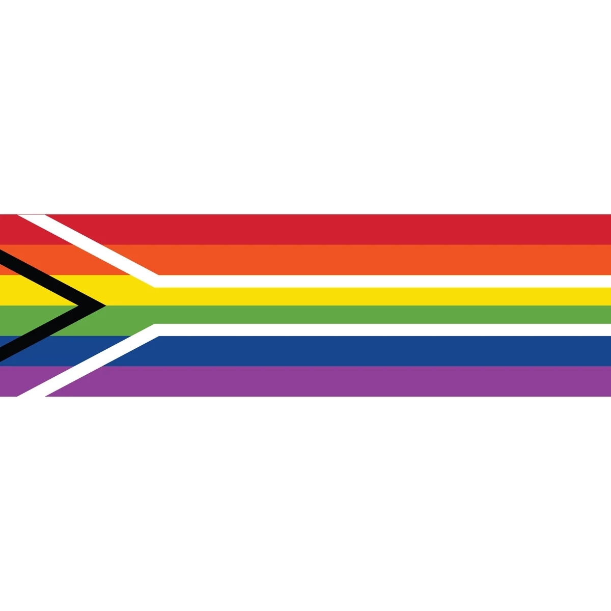 South Africa Pride Window Decals 3" x 10" 1