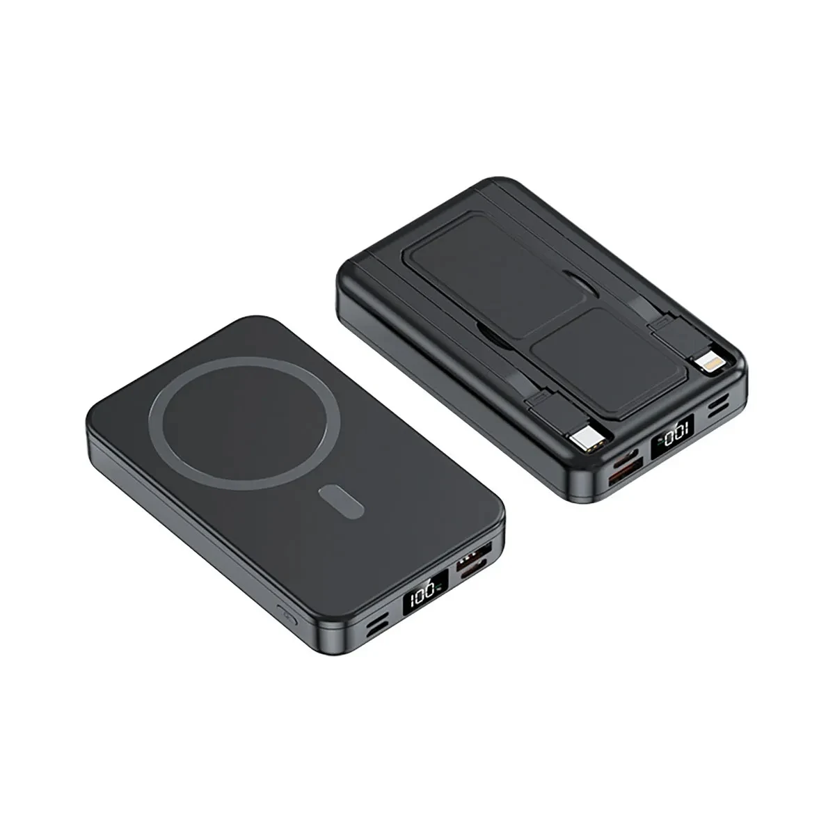 Magnetic Wireless Portable Charger with Foldable Stand 1