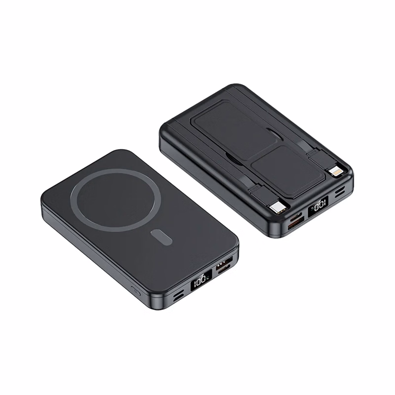 Magnetic Wireless Portable Charger with Foldable Stand