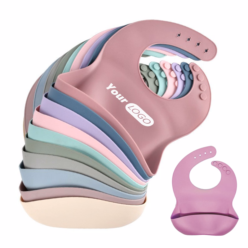 Silicone Durable And Easy-To-Clean Baby Food Bib