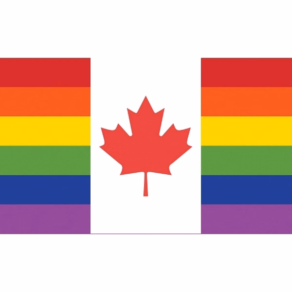 Canada Pride Motorcycle Flag