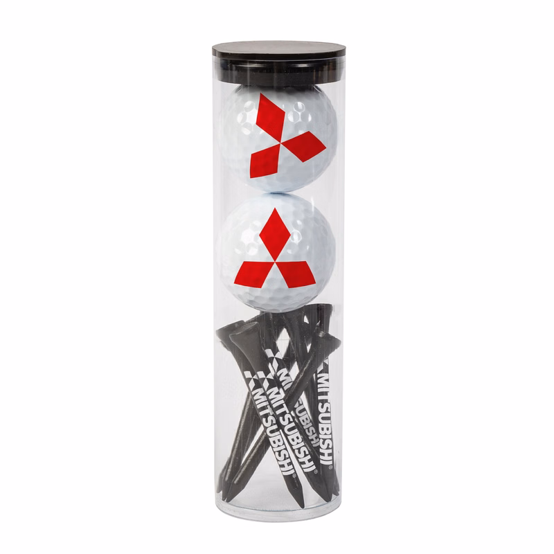 2 Golf Ball and Tees in Tube
