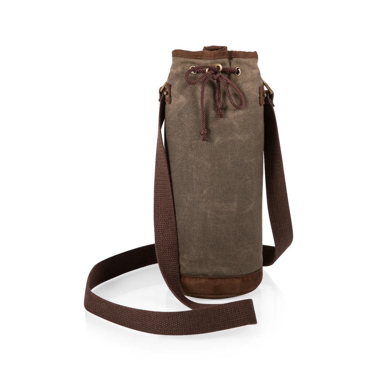 Waxed Canvas Wine Tote 1