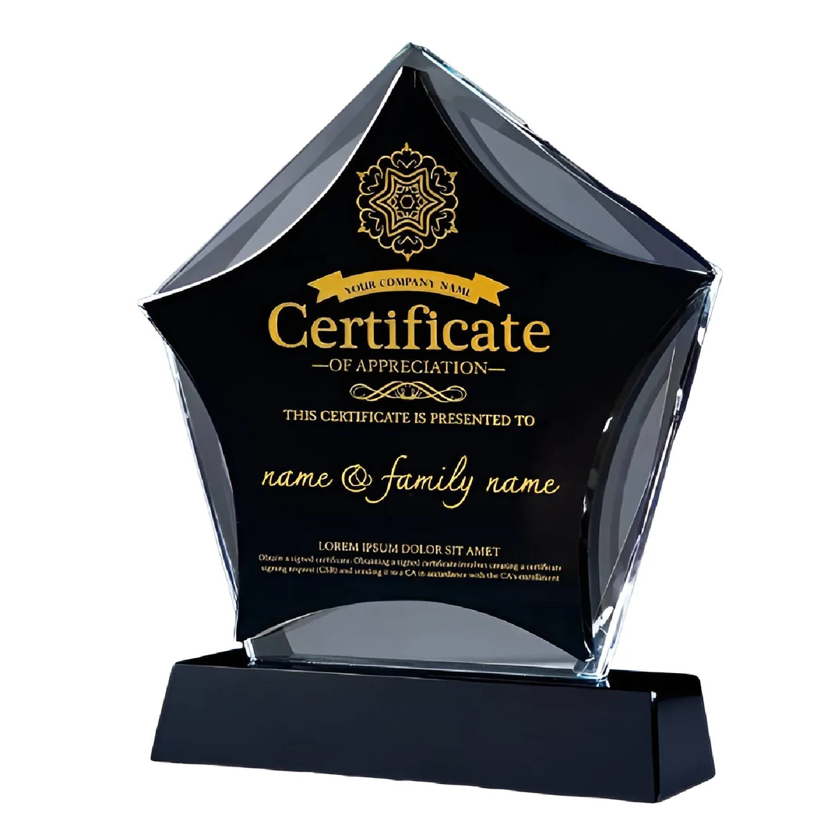 Prism Star Crystal Trophy 1