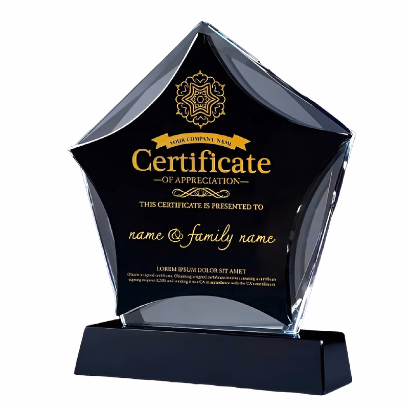 Prism Star Crystal Trophy