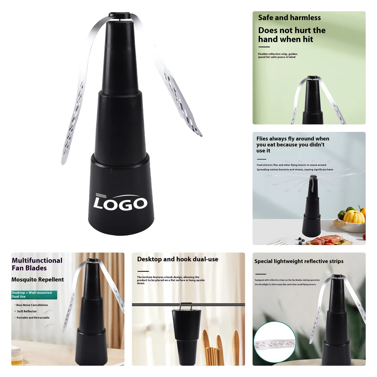 MOQ 10pcs Portable Insect Repellent Fan 1