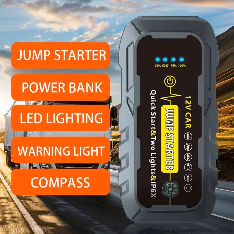 Portable Jump Starter Power Bank Emergency Car Battery Boost