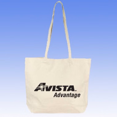 12 OZ COTTON CANVAS BOX TOTE BAG W/ VELCRO CLOSURE