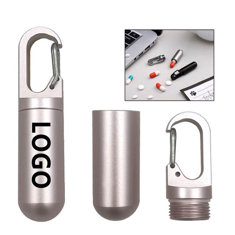 Portable Stainless Steel Pill Organizer