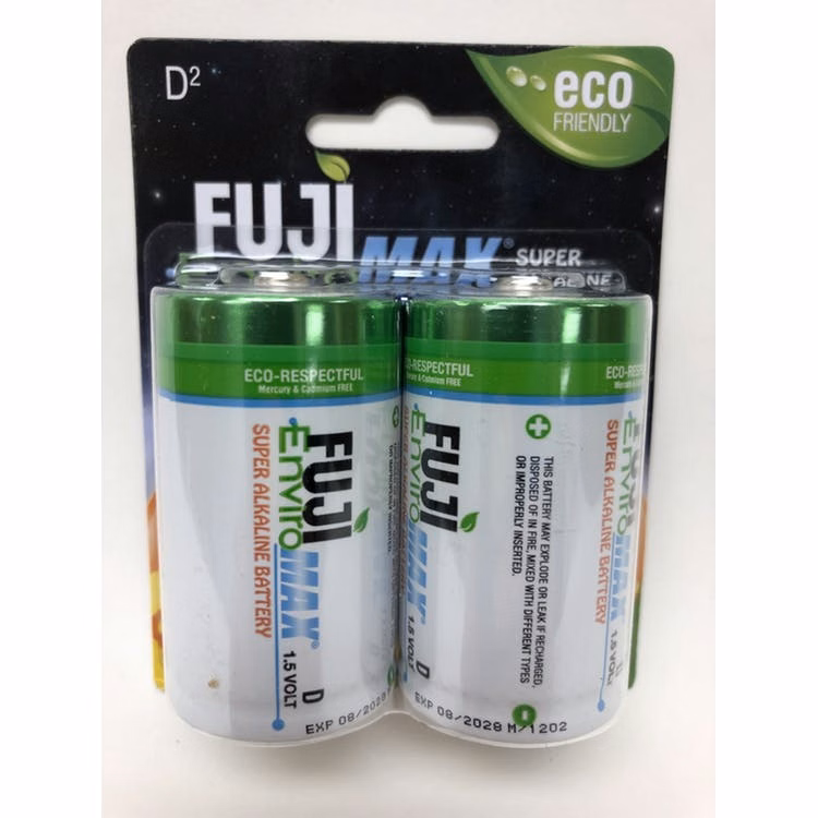 Fuji Enviromax Super Alkaline D Batteries - 2 Pack