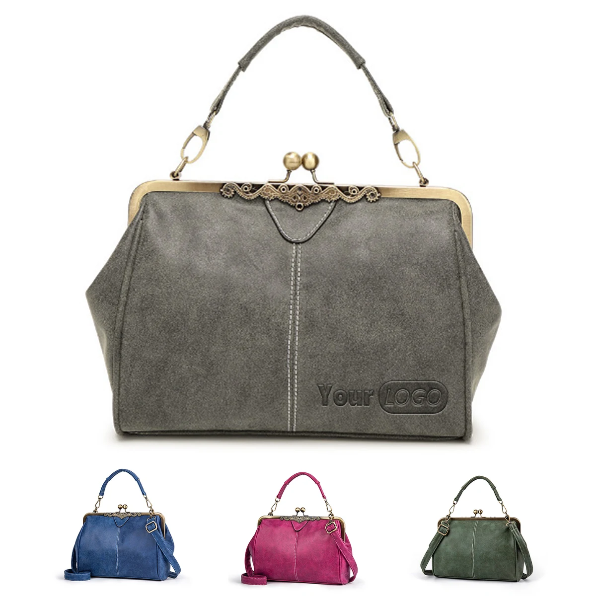 PU Matte British vintage messenger bag 1
