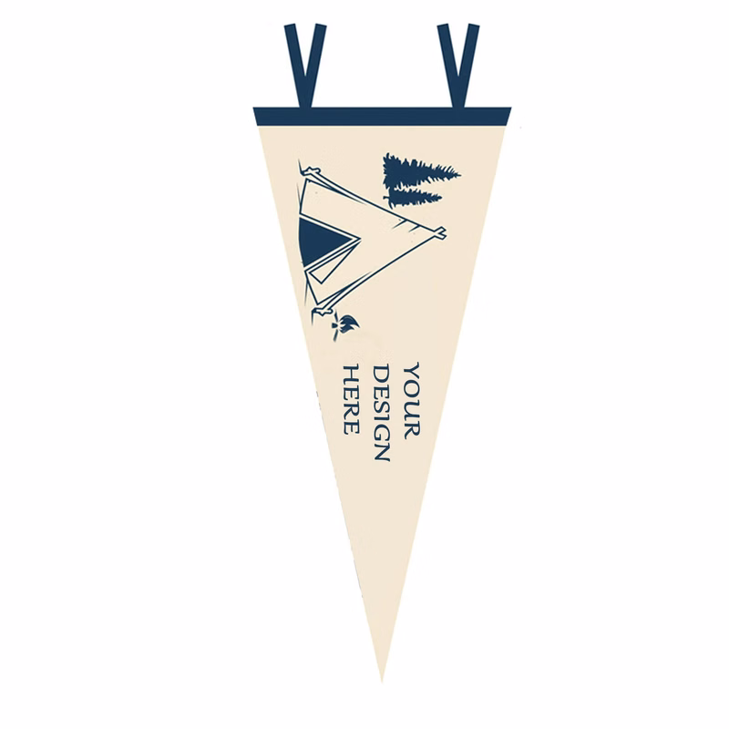 Full Color Acrylic Felt Pennant MOQ 100