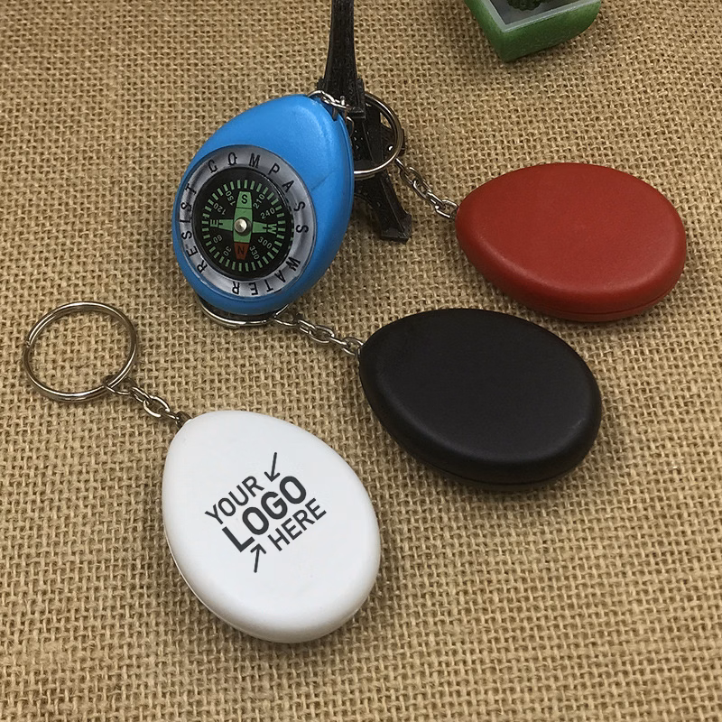 Oval Shape Compass with Keychain