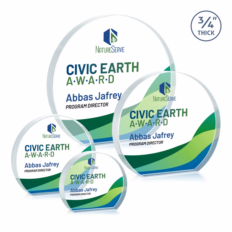 Maren Hemisphere VividPrint™ Award - Clear