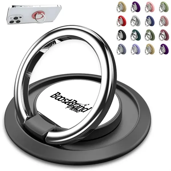 Custom Universal Phone Ring Holder Kickstand — 360 Rotating Tech Accessory 1