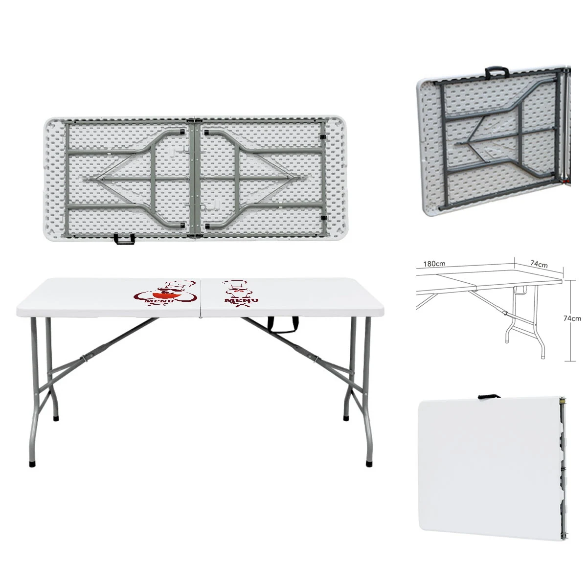 6FT Outdoor Events Plastic Folding Table 1