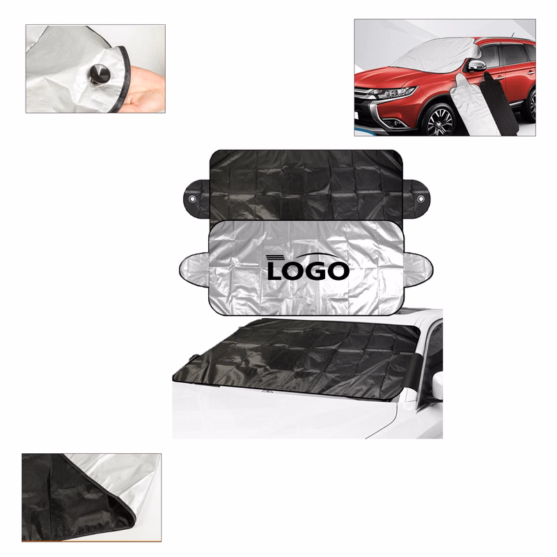 Silkscreen Printed Car Front Windshield Snow Cover