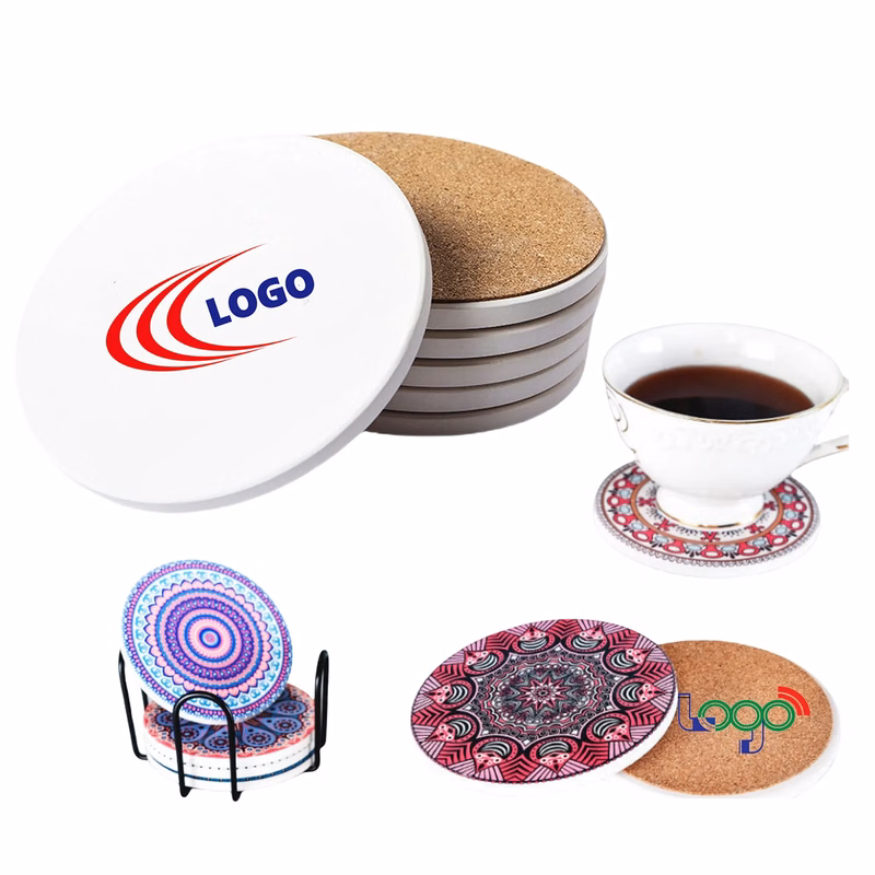 Round Stone Ceramic Coasters MOQ20