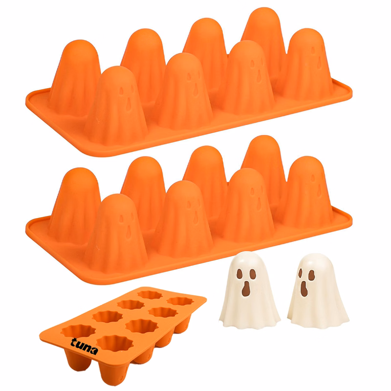 Halloween Silicone Molds 3D Ghost Chocolate Candy Molds