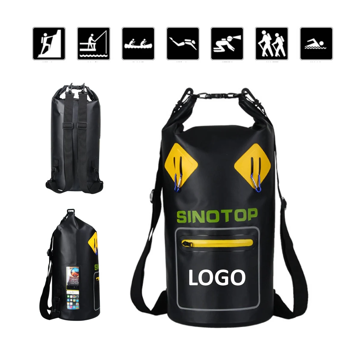 20L Waterproof Camping Backpack Bucket Bag 1