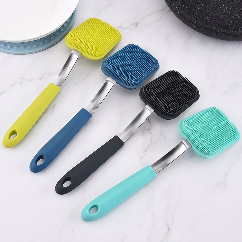 Durable Silicone Scrubber with Handle