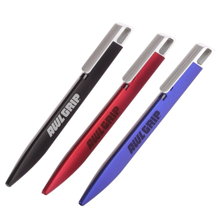 Blue Ink Triangular Click Action Pen 1