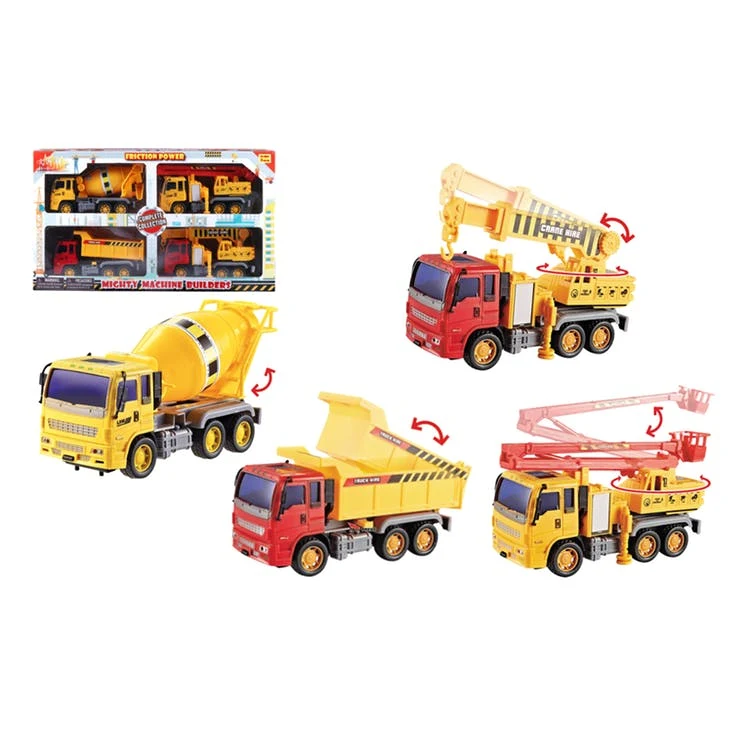 Construction Trucks Play Sets - Friction Power 8.5" 1