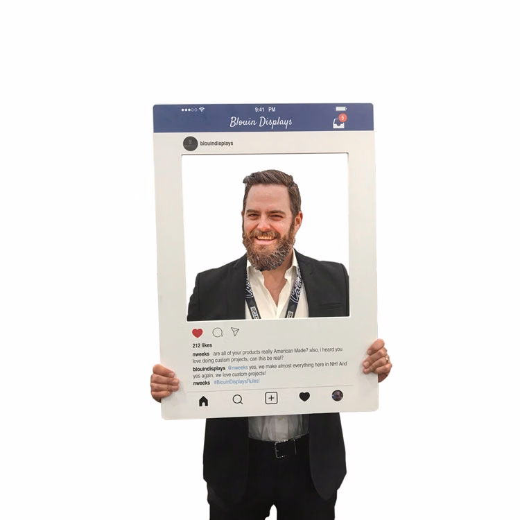 Social Media Photobooth Frame- 22.5" x 30" (Imprint Included)