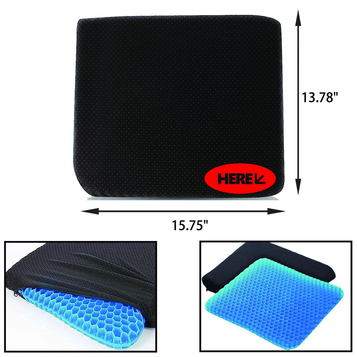 Full ColorGel Seat Cushion MOQ 50 1