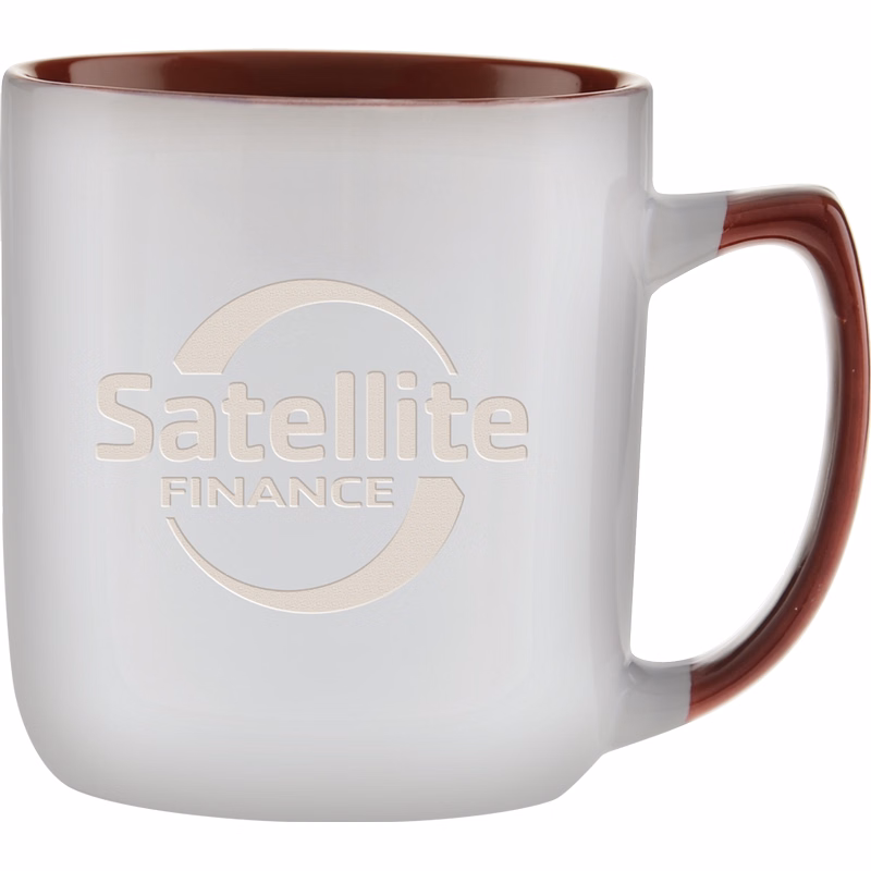 17 oz. Duo-Tone Noble Mug - Deep Etched