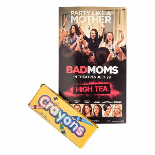 Calling Card with Crayons