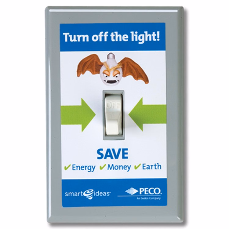 Repositionable Light Switch Plate Cover
