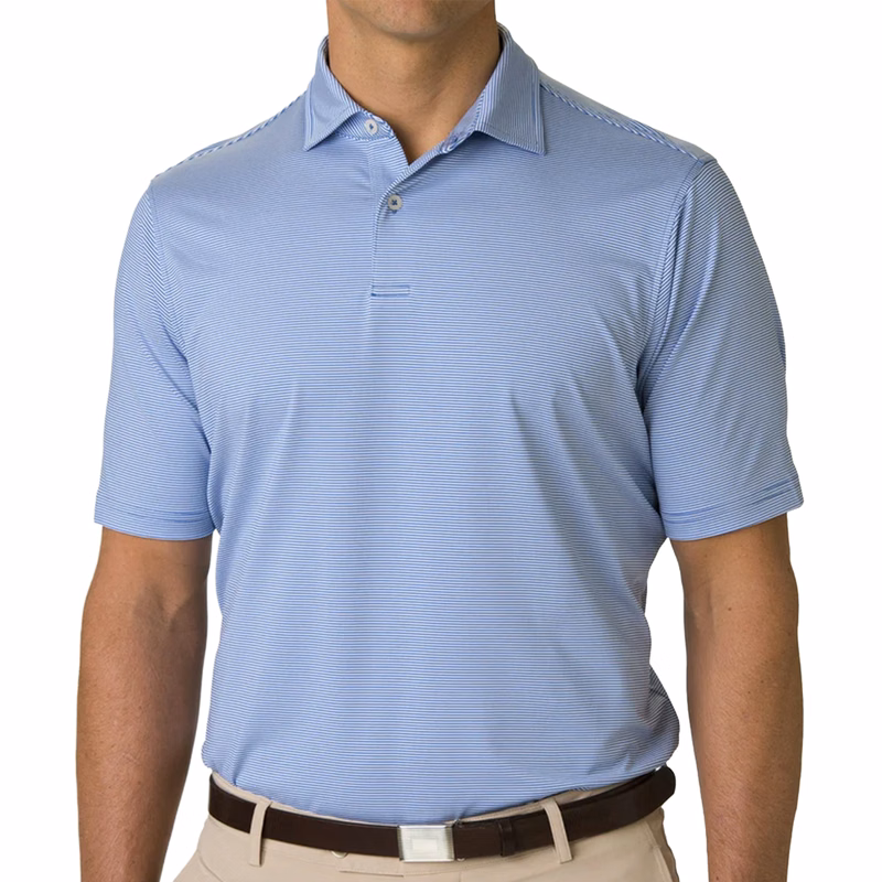 Fairway & Greene® Mini Stripe Golf Polo with UPF 50+ Protection