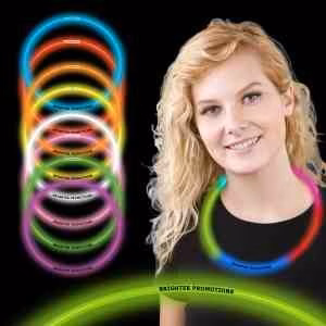 22" Superior Single Color Light Up Glow Necklace