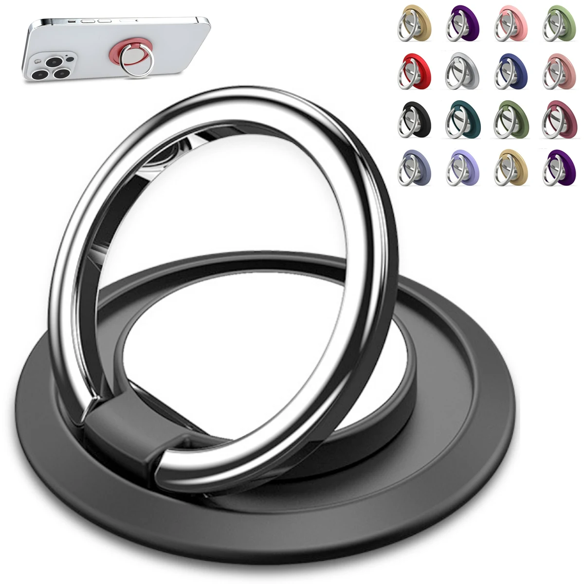 Universal Rotating Phone Ring Holder & Kickstand 1