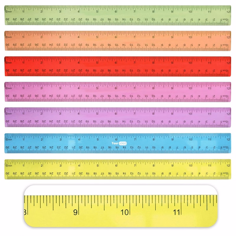 Vivid Translucent Measuring Rulers