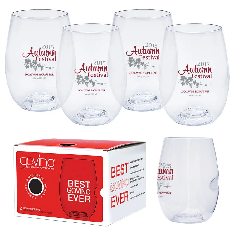 Dishwasher Safe Govino® 16oz Wine Glass 4 Pack 1