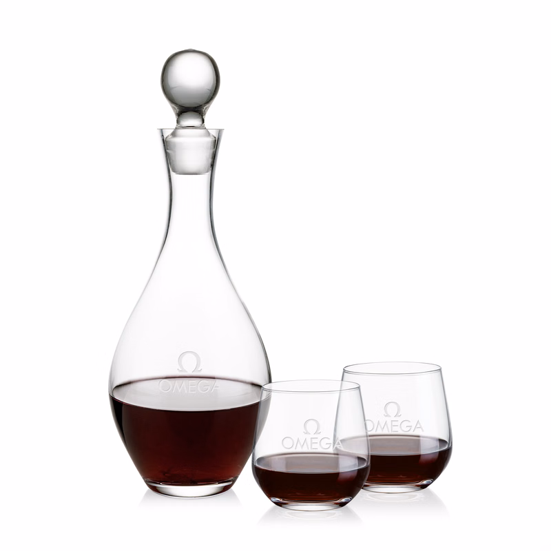 Briarwood Decanter & Garland Stemless Wine Set