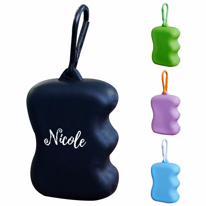Silicone Pet Treat Pouch W/ Carabiner