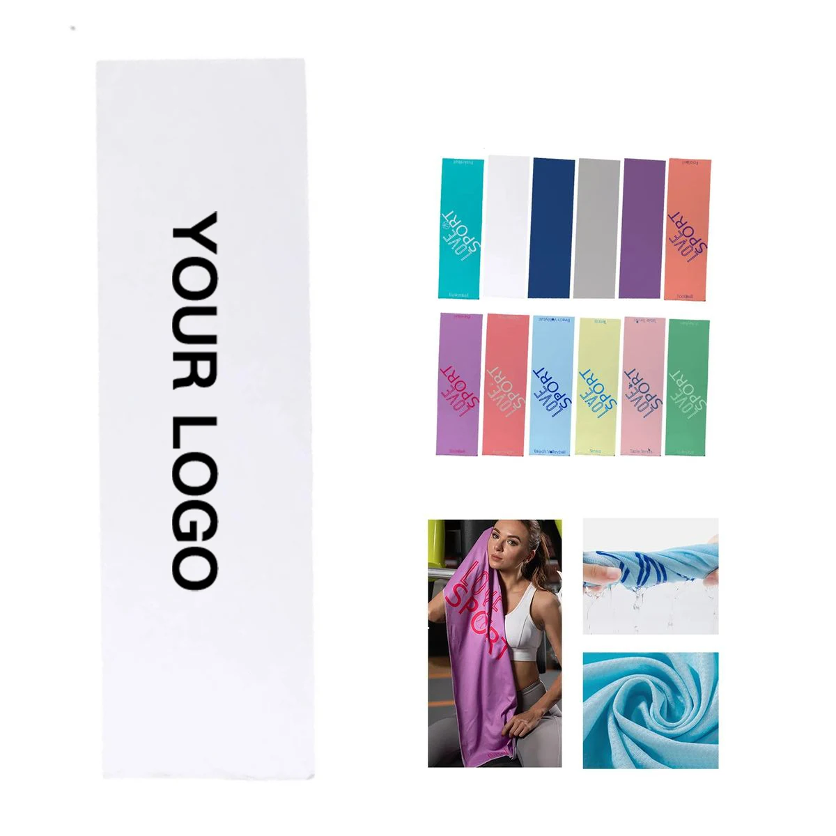 Lightweight Microfiber Cooling Towel for Sports and Gym 1
