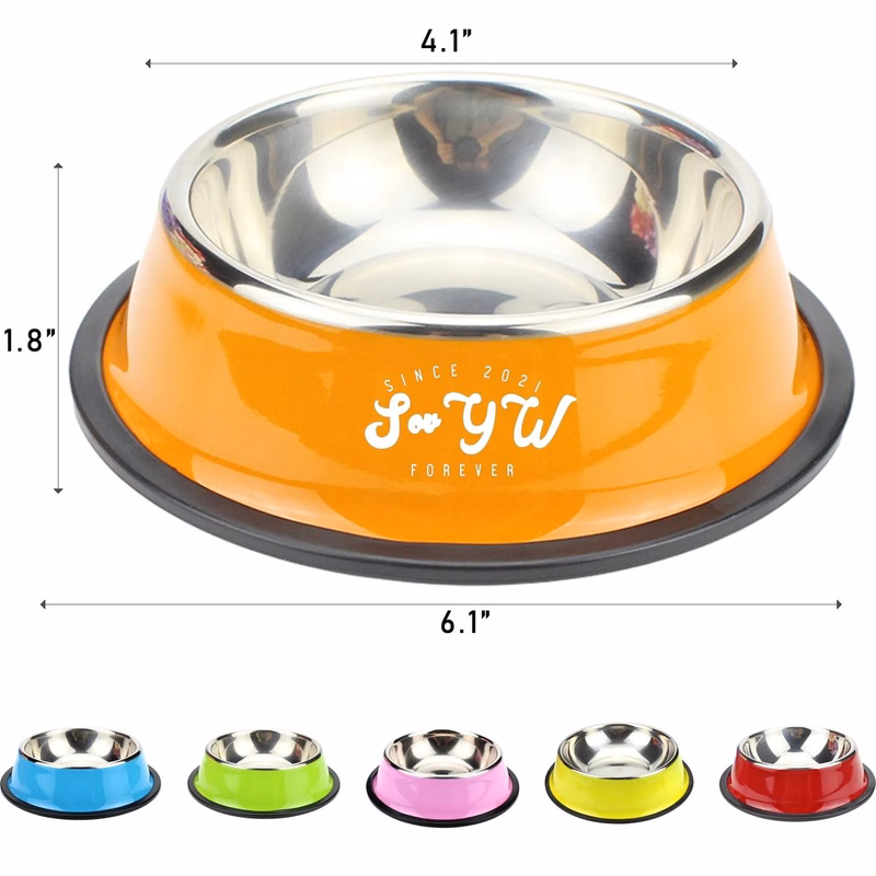 Custom Stainless Steel Chart Layer Pet Bowl