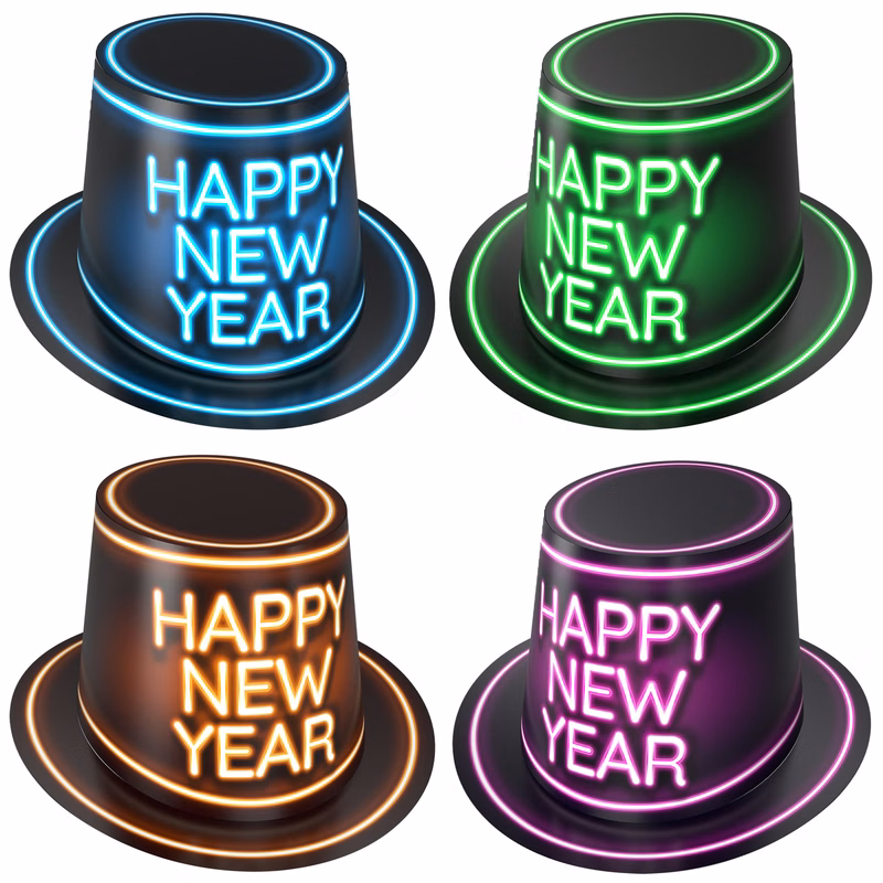 Glowing New Year Hi-Hats