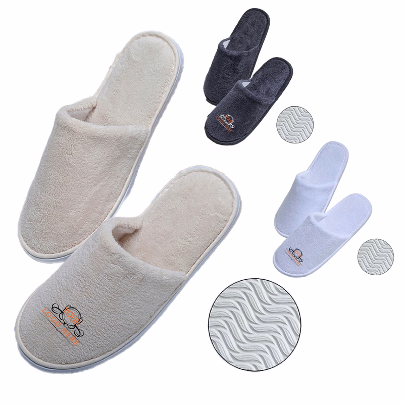 Velvet Non-Slip Travel Slippers