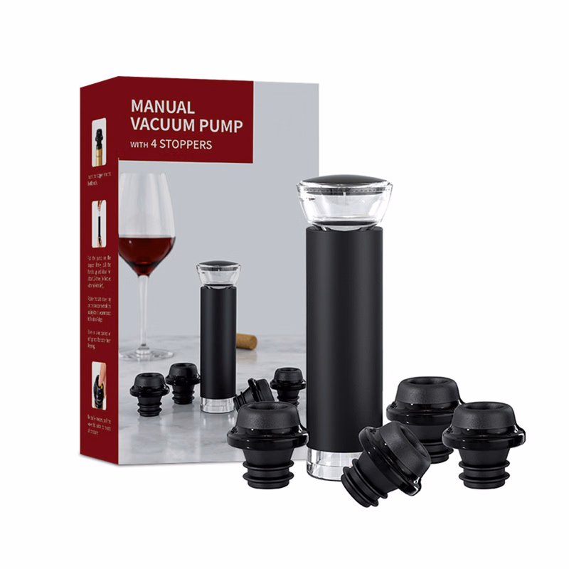 Wine Stopper Vacuum With Pump Stainless Steel Saver