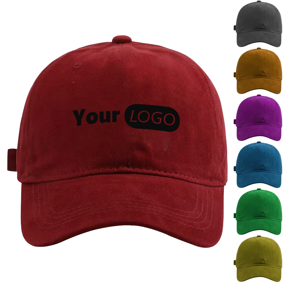 Other Fabric Solid Color Customizable Hat 1