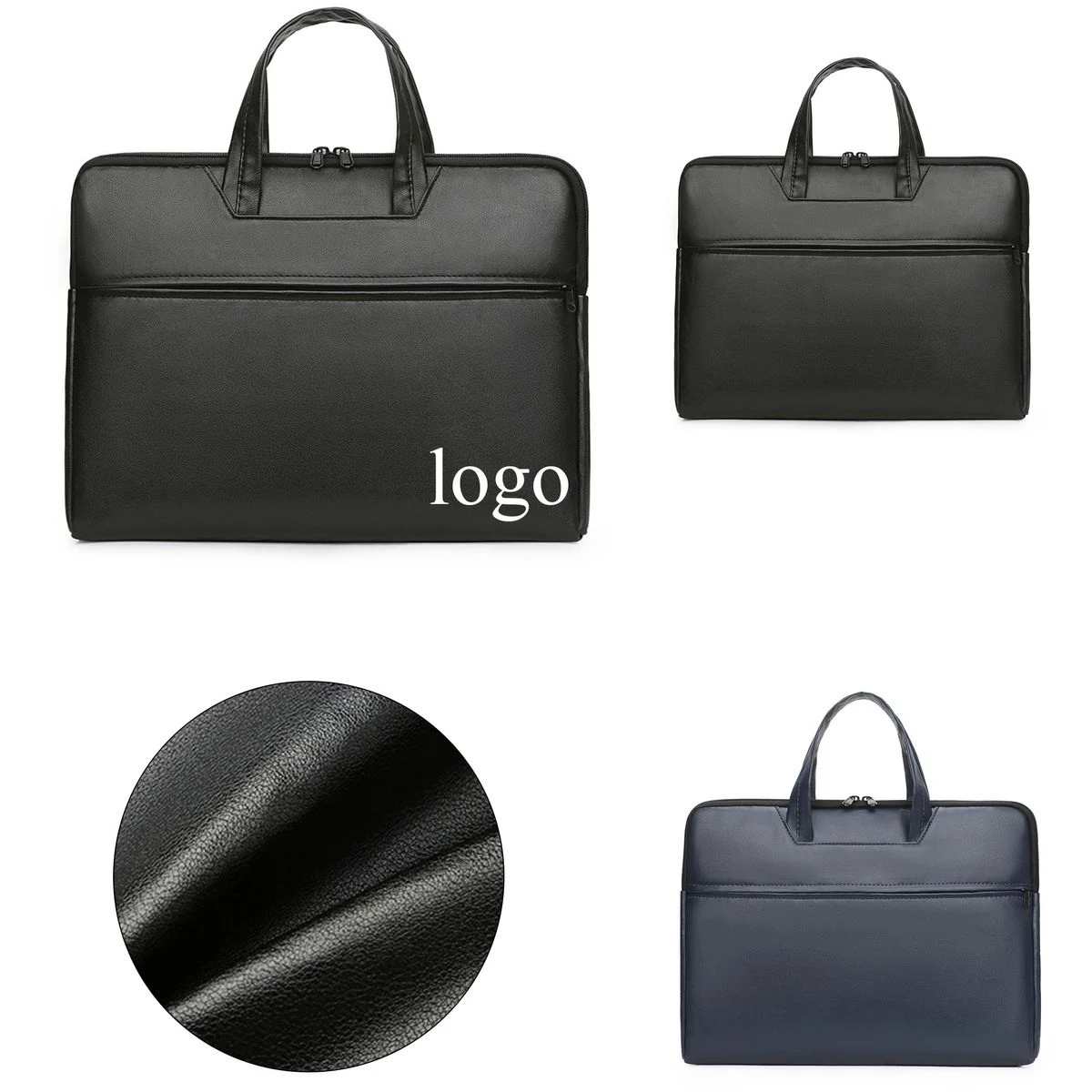 Classic Faux Leather Laptop Work Briefcase 1