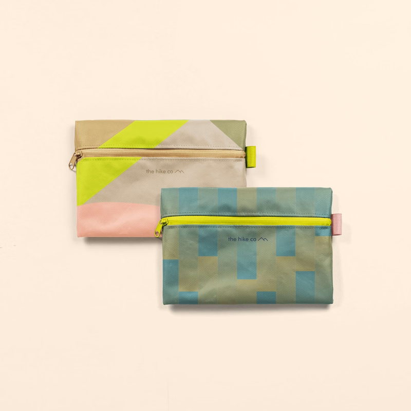 TARPAULIN ZIP FRONT POUCH - 4CP - MEDIUM