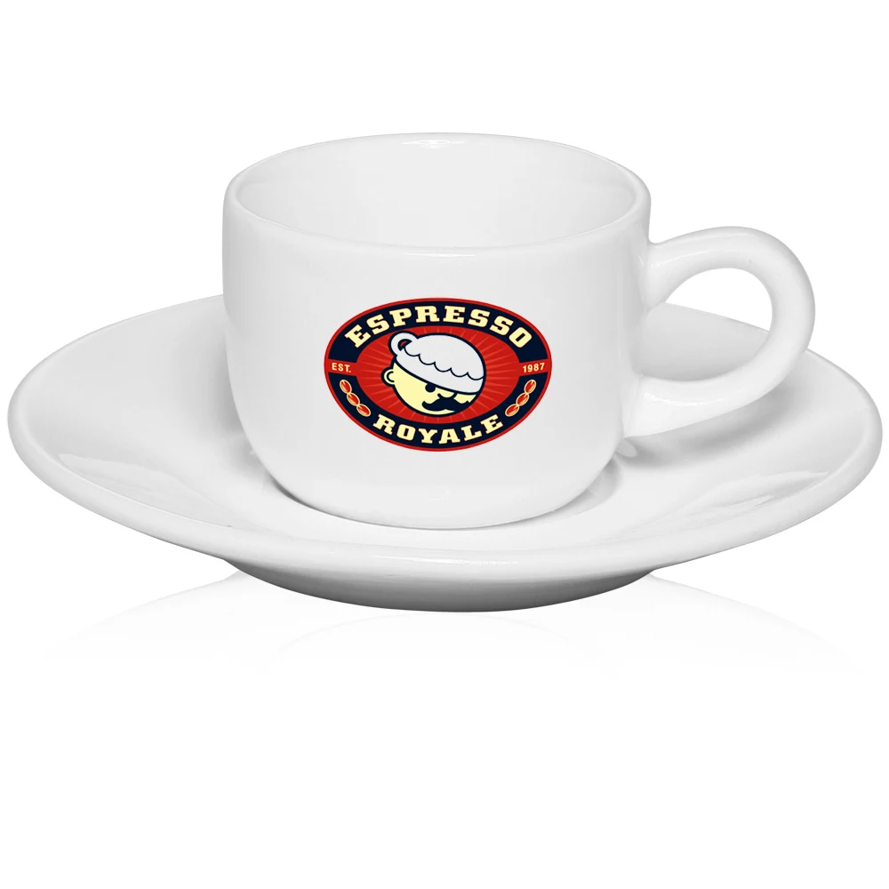 2.5 oz. Porcelain Espresso Cup with Saucer 1