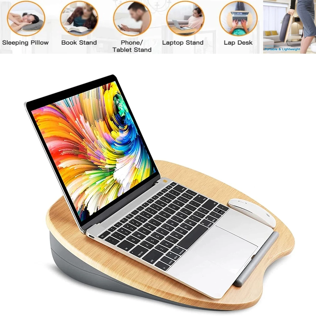 Lap Desk With Pillow Cushion 1