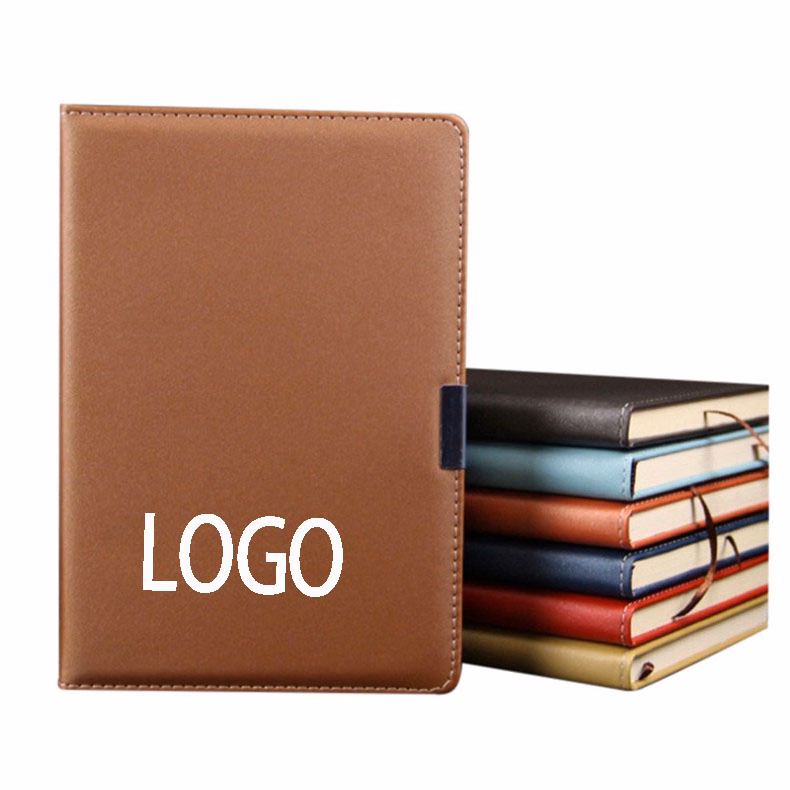Classic A5 PU Leather Writing Notebook for Business Office/Home/School